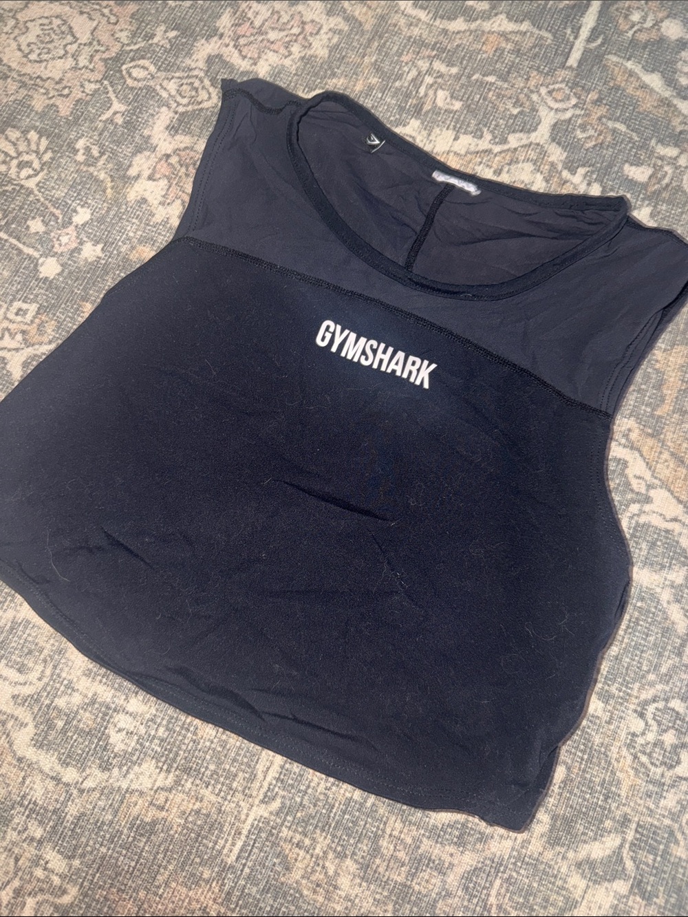 Gymshark Black Women's Training cropped Tank with Logo
